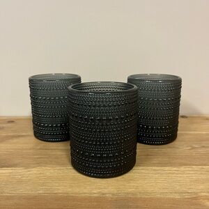 Elegant Pebble Glass Tumbler Set